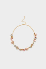 DCEY x DeFacto Women Pink Stone Gold Necklace