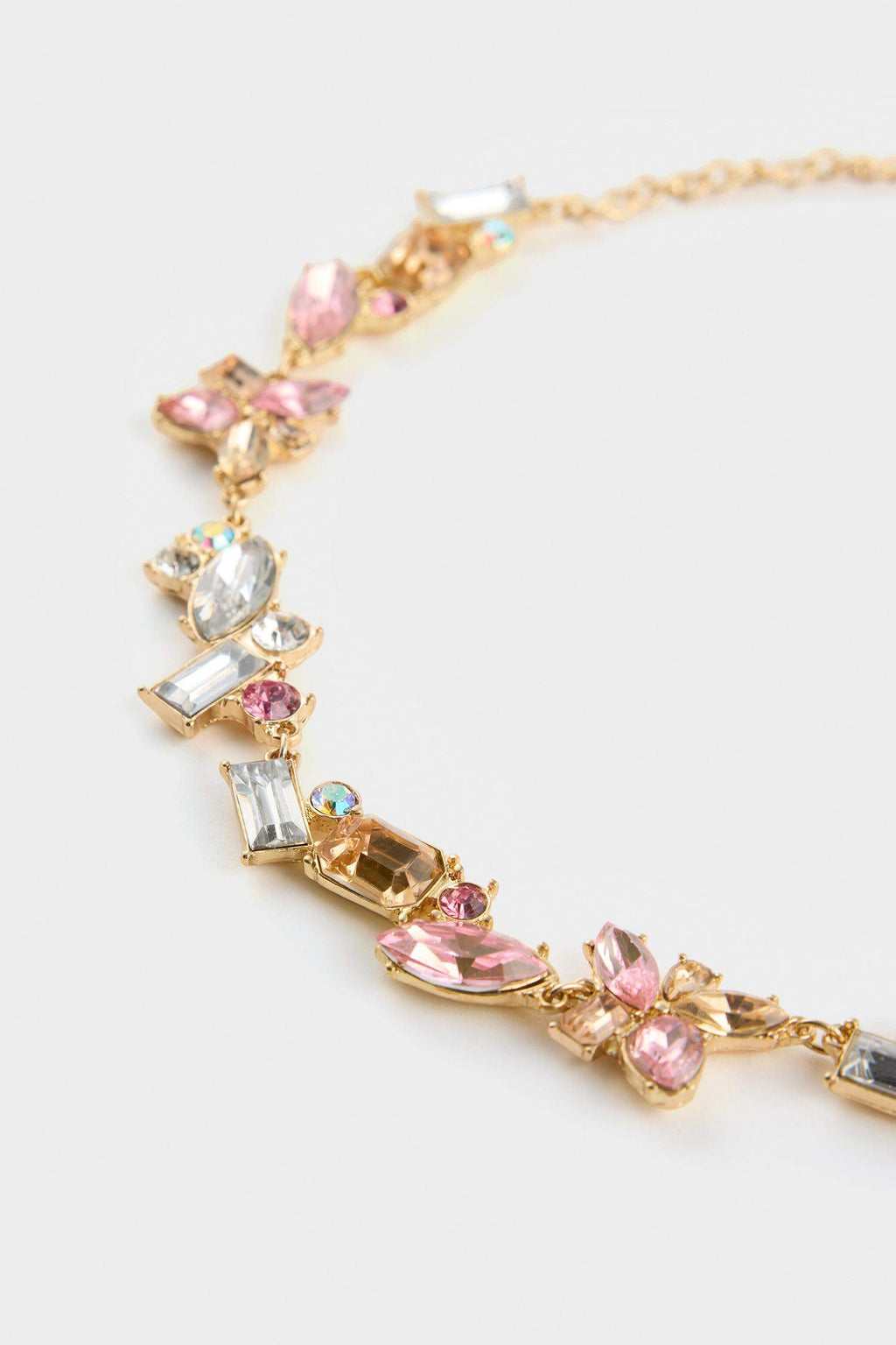 DCEY x DeFacto Women Pink Stone Gold Necklace