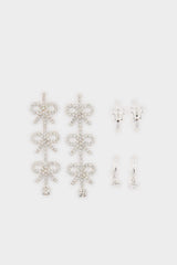 DCEY x DeFacto Women 3-Piece Stone Earrings