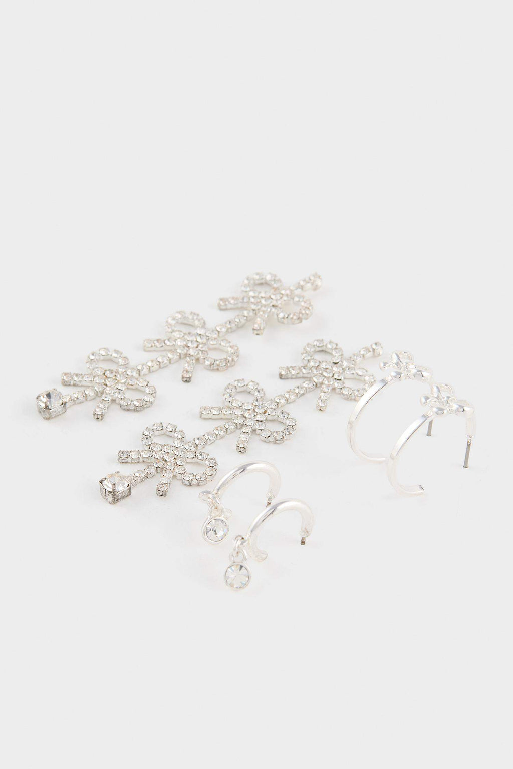 DCEY x DeFacto Women 3-Piece Stone Earrings