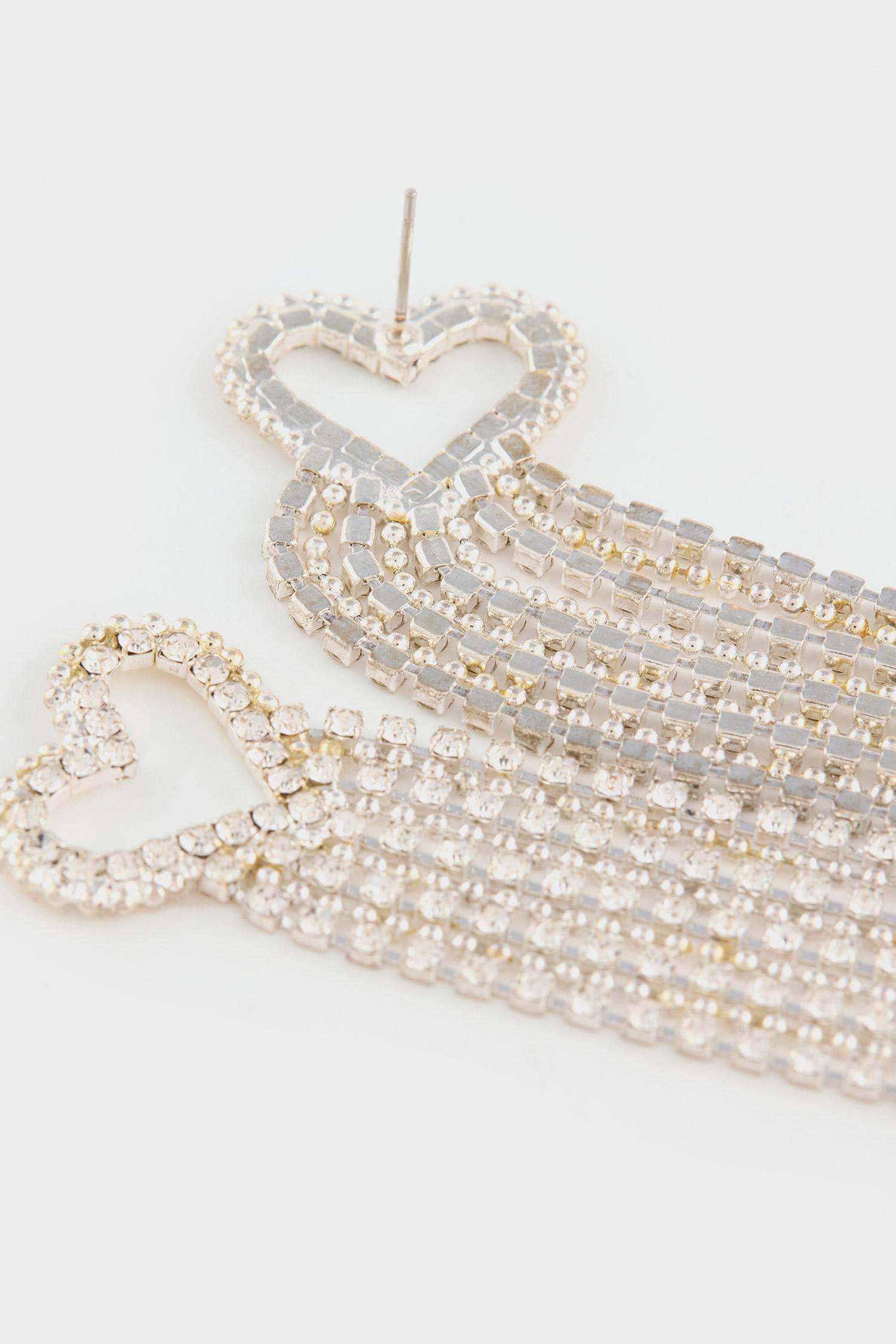 DCEY x DeFacto Women Heart Stone Dangle Earrings