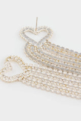 DCEY x DeFacto Women Heart Stone Dangle Earrings