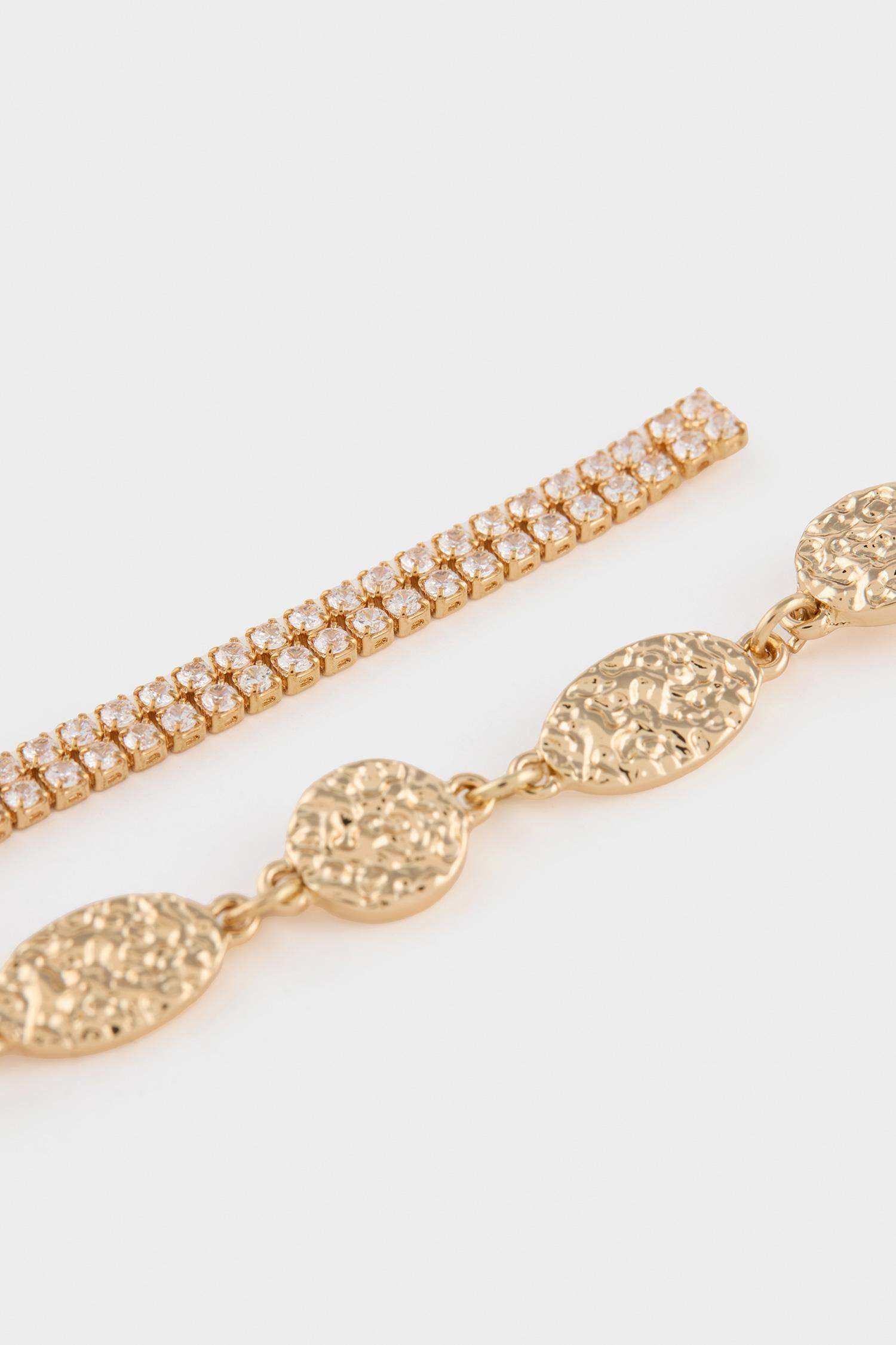 DCEY x DeFacto Women 2-Pack Gold Earrings with Stones