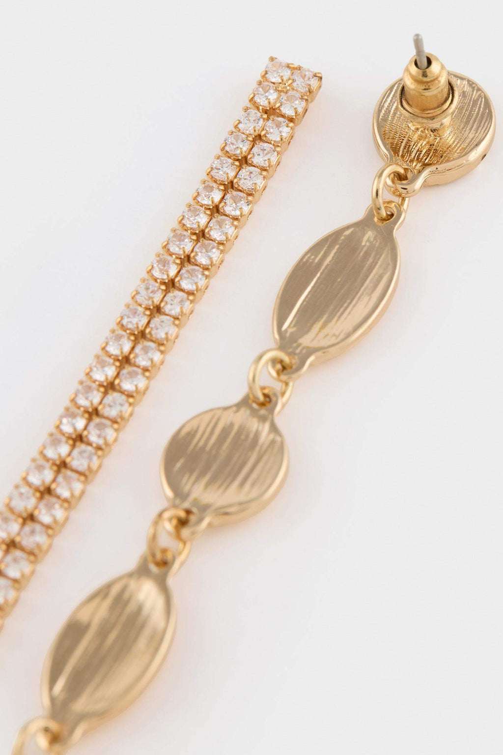 DCEY x DeFacto Women 2-Pack Gold Earrings with Stones