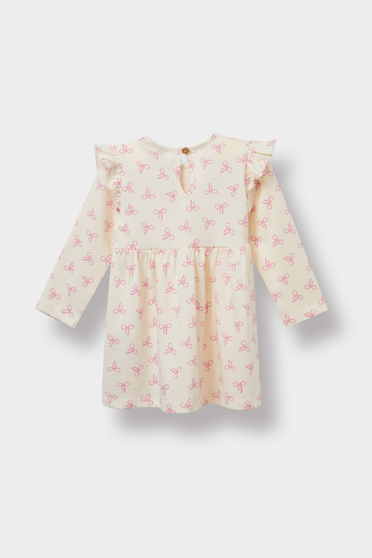 Baby Girl Patterned Long Sleeve Dress