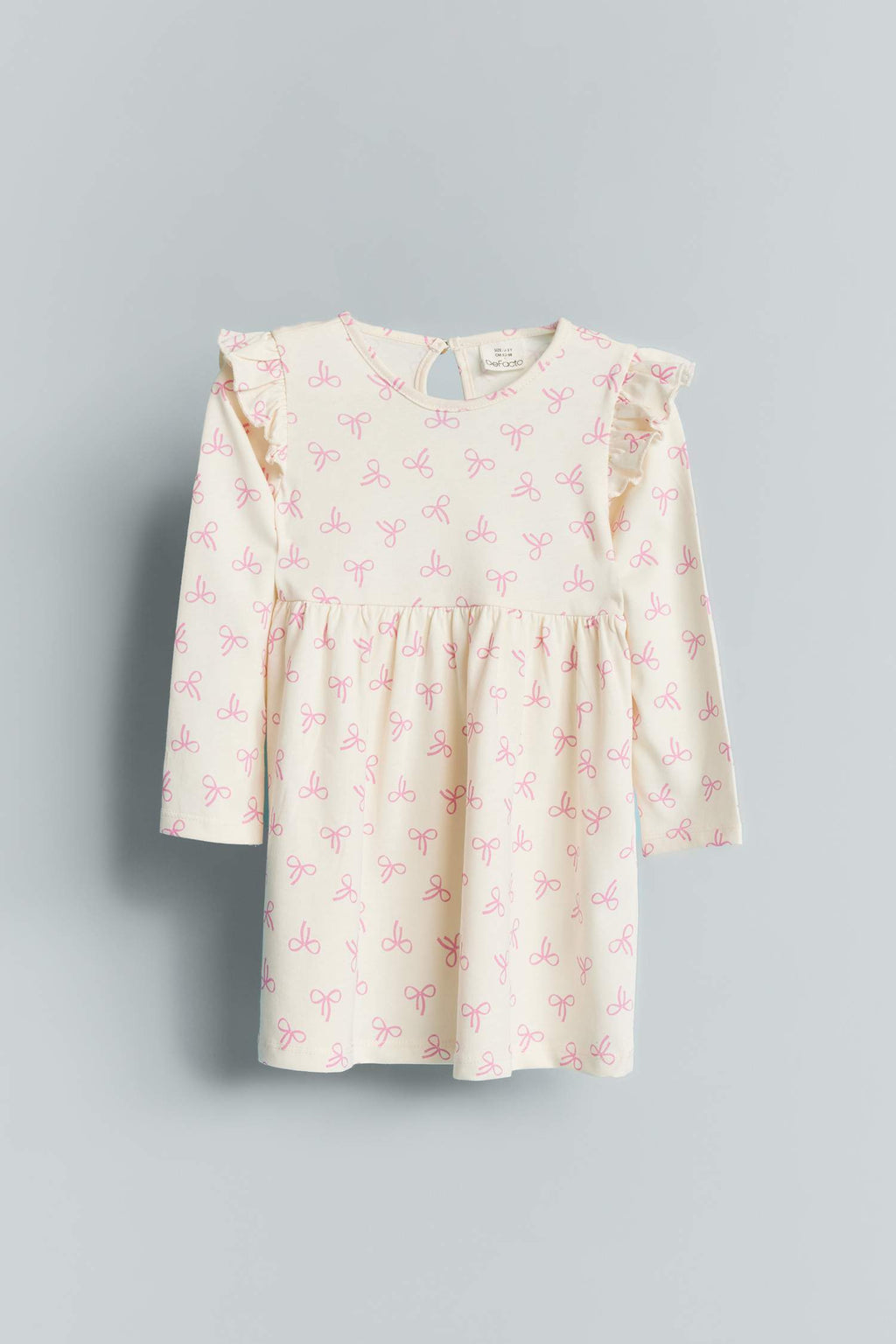 Baby Girl Patterned Long Sleeve Dress