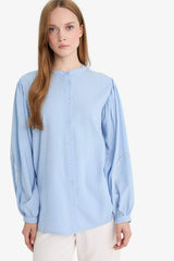 Relax Fit Crew Neck Long Sleeve Shirt Tunic