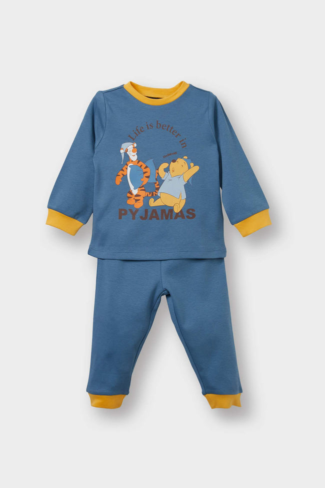 Baby Boy Disney Winnie The Pooh Pajama Set Long Sleeve Top Long Bottom Hover Image