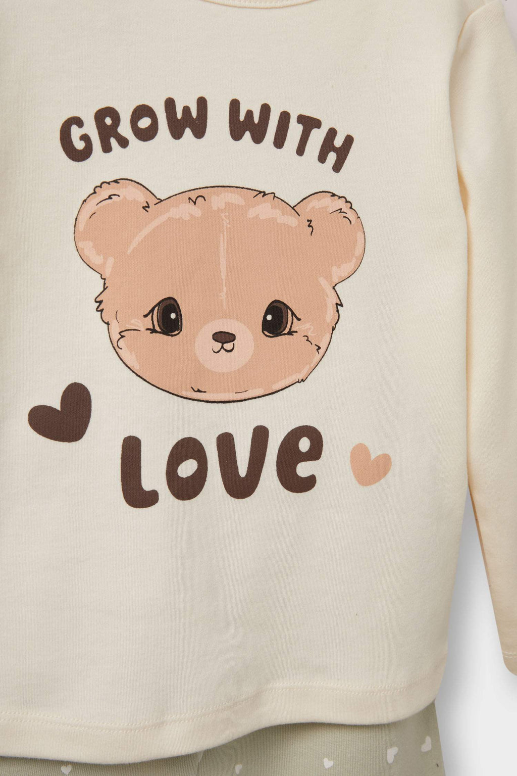 Baby Girl 3-Piece Set Hooded Snap Cardigan Printed Long Sleeve T-Shirt Bottoms