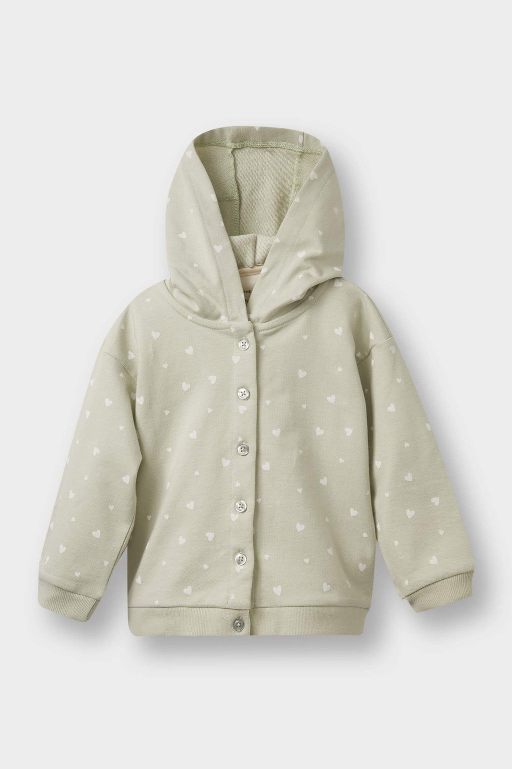 Baby Girl 3-Piece Set Hooded Snap Cardigan Printed Long Sleeve T-Shirt Bottoms