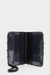 Women Heart Patterned Faux Leather Passport Holder