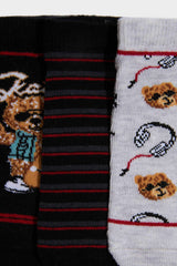 Boys 3-Pack Cotton Ankle Socks