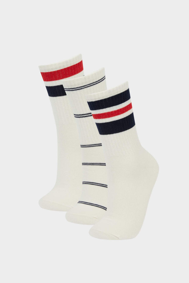Boys' 3-Pack Cotton Long Socks Hover Image