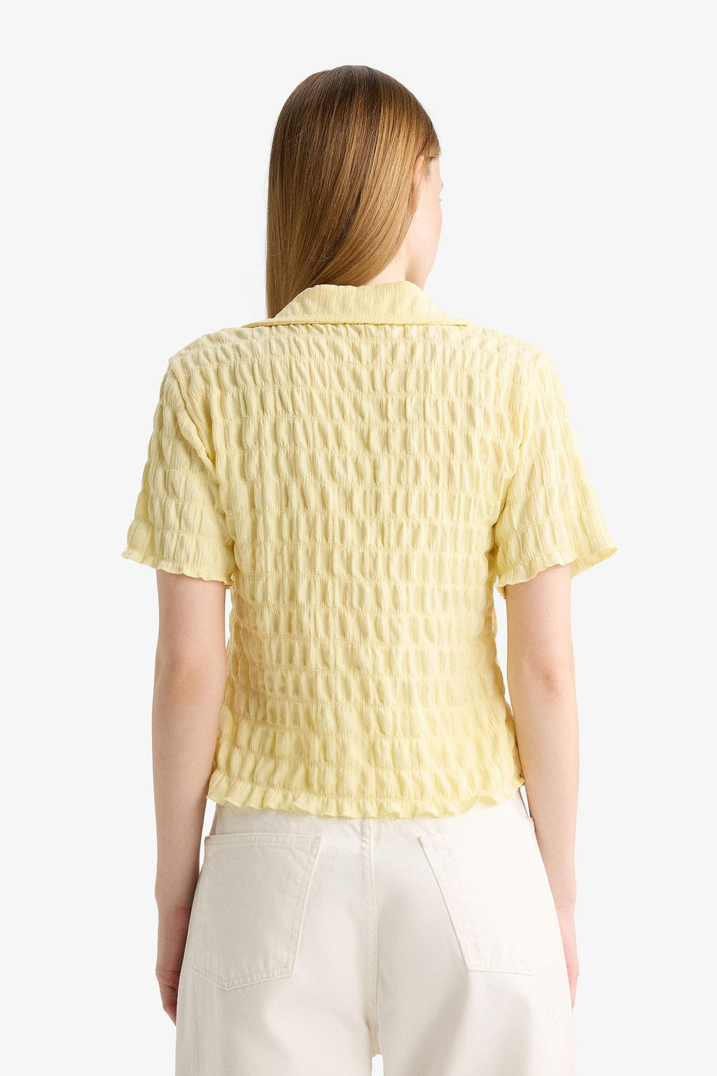 Cool Fitted Textured Short Sleeve Shirt