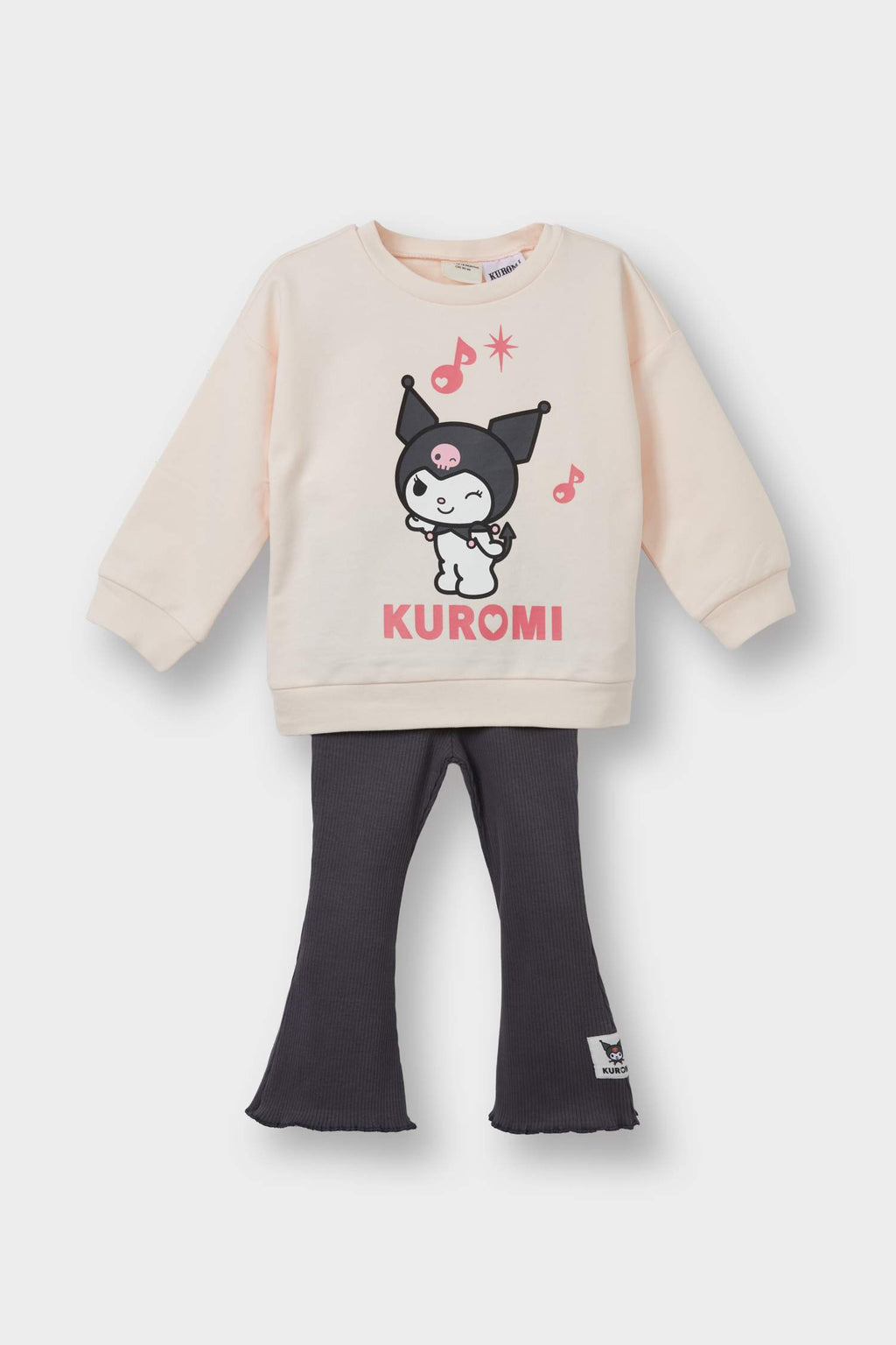 Baby Girl Kuromi 2-Piece Set Sweatshirt Tights