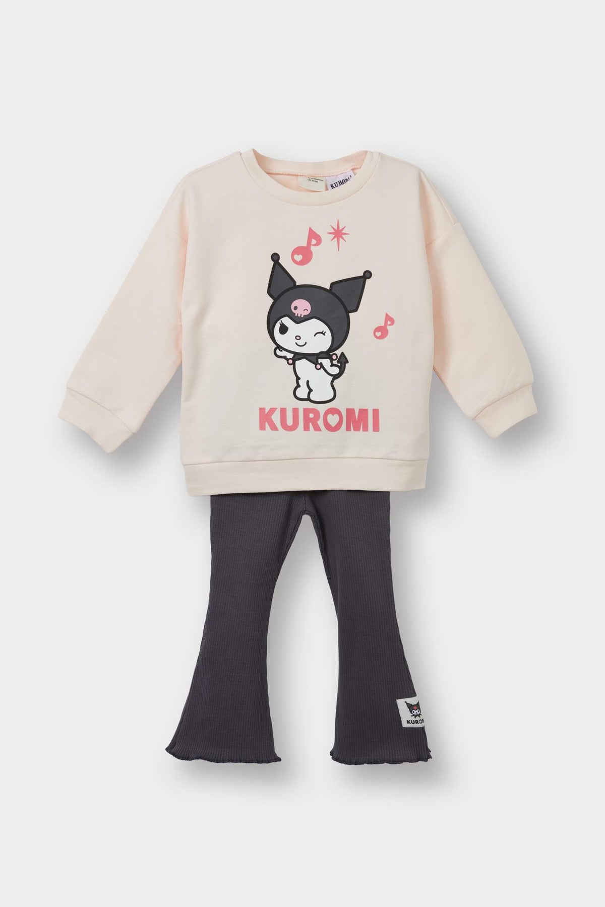Baby Girl Kuromi 2-Piece Set Sweatshirt Tights