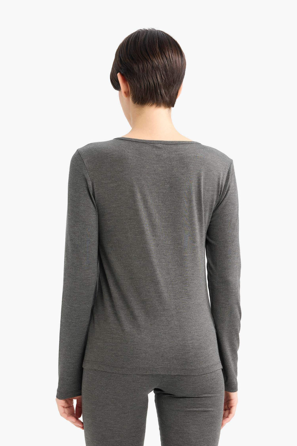 Crew Neck Long Sleeve Top