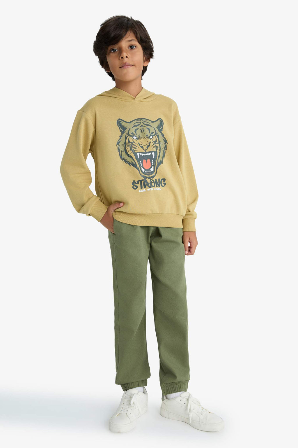 Boys Jogger Fit Gabardine Pants