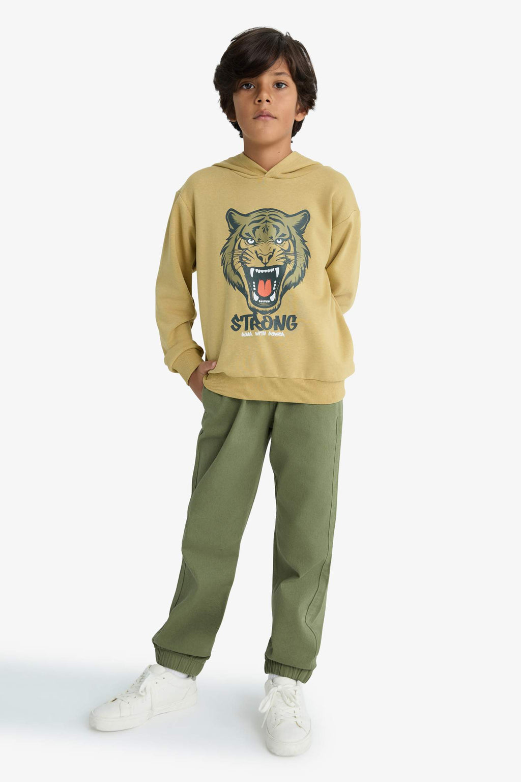 Boys Jogger Fit Gabardine Pants