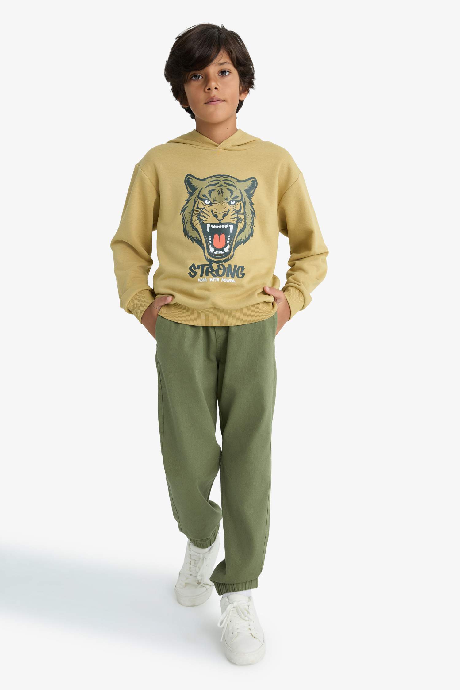 Boys Jogger Fit Gabardine Pants
