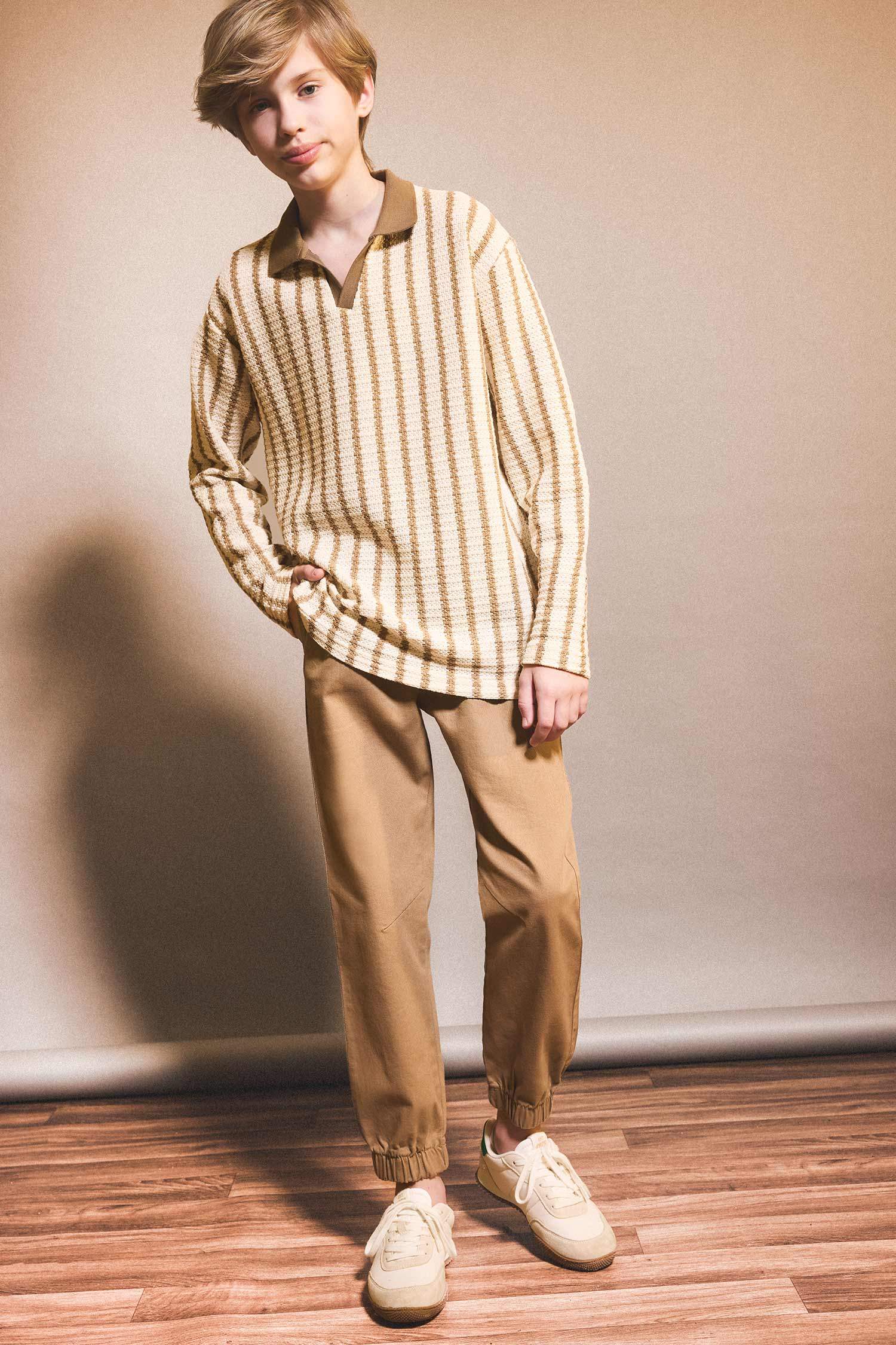 Boys Jogger Fit Gabardine Pants