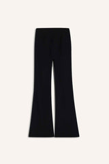 Flare Fit Shaping High Waist Wide Leg Standard Length Ribbed Athletic Pants