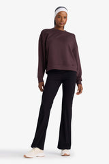 Flare Fit Shaping High Waist Wide Leg Standard Length Ribbed Athletic Pants