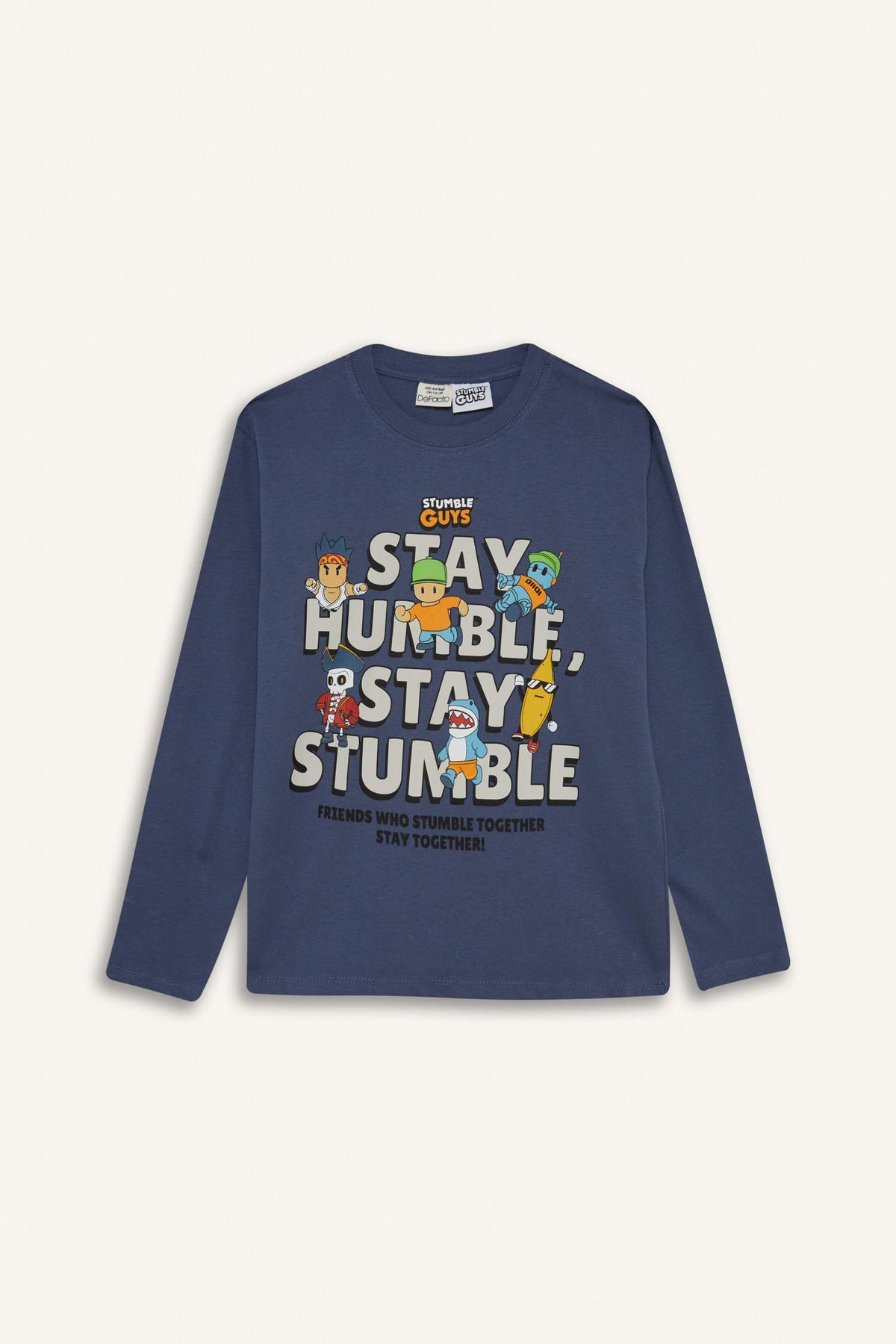 Boys Stumble Guys Crew Neck Long Sleeve T-Shirt