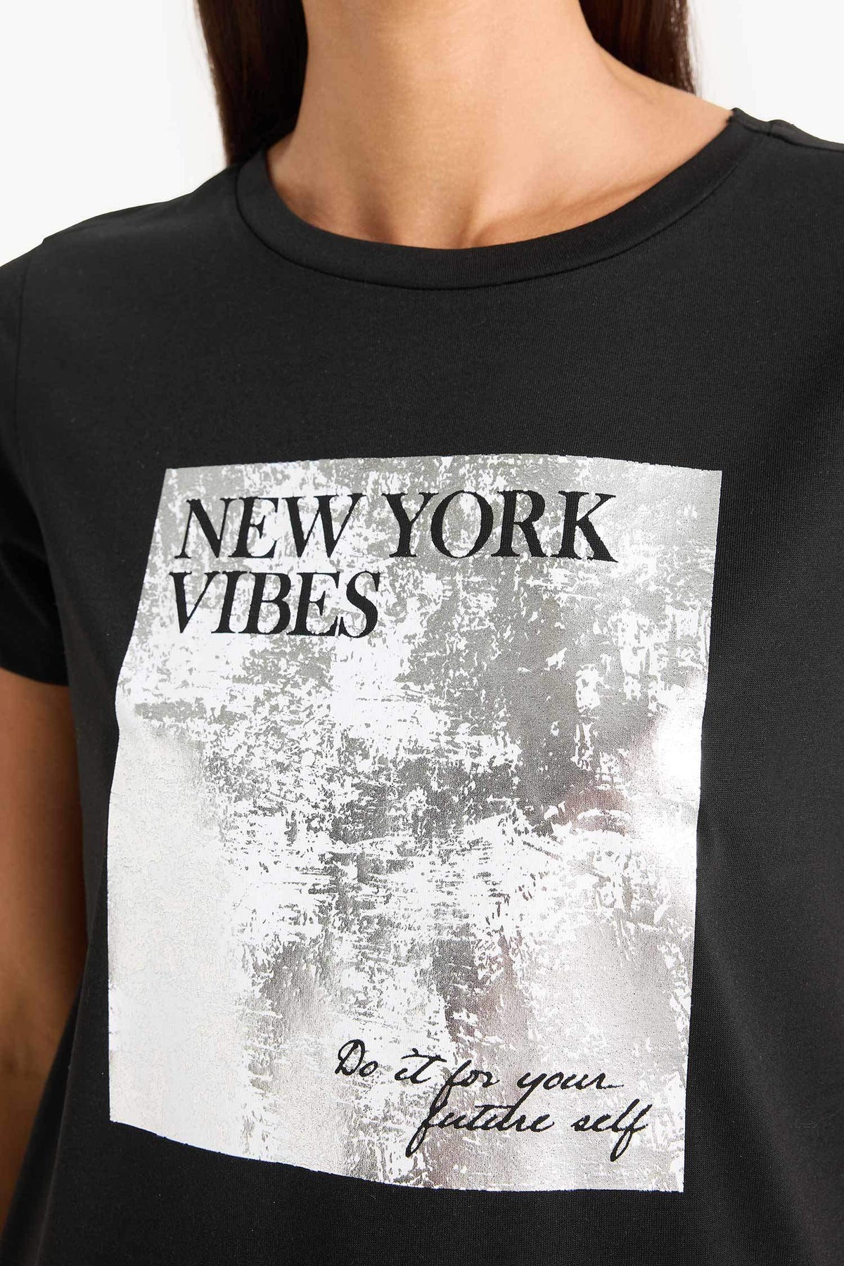 Regular Fit Crew Neck Printed T-Shirt