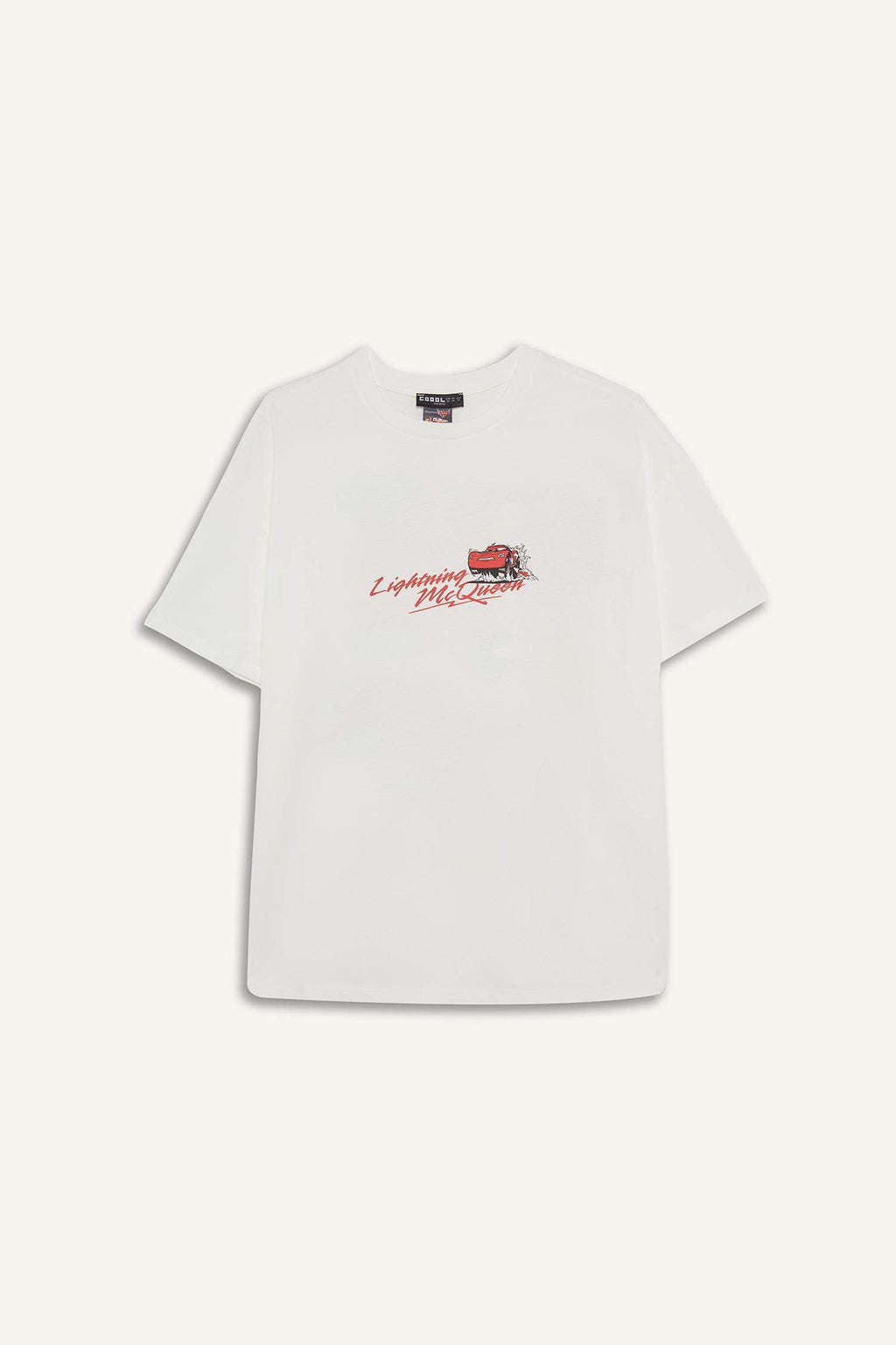 Cars Oversize Fit Printed Short Sleeve T-Shirt