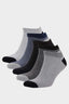 Men Striped Seamless 5-Pack Bamboo Ankle Socks