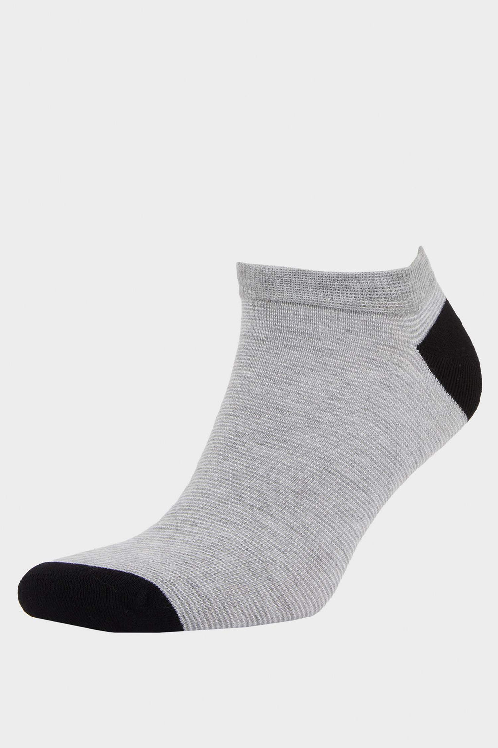 Men Striped Seamless 5-Pack Bamboo Ankle Socks