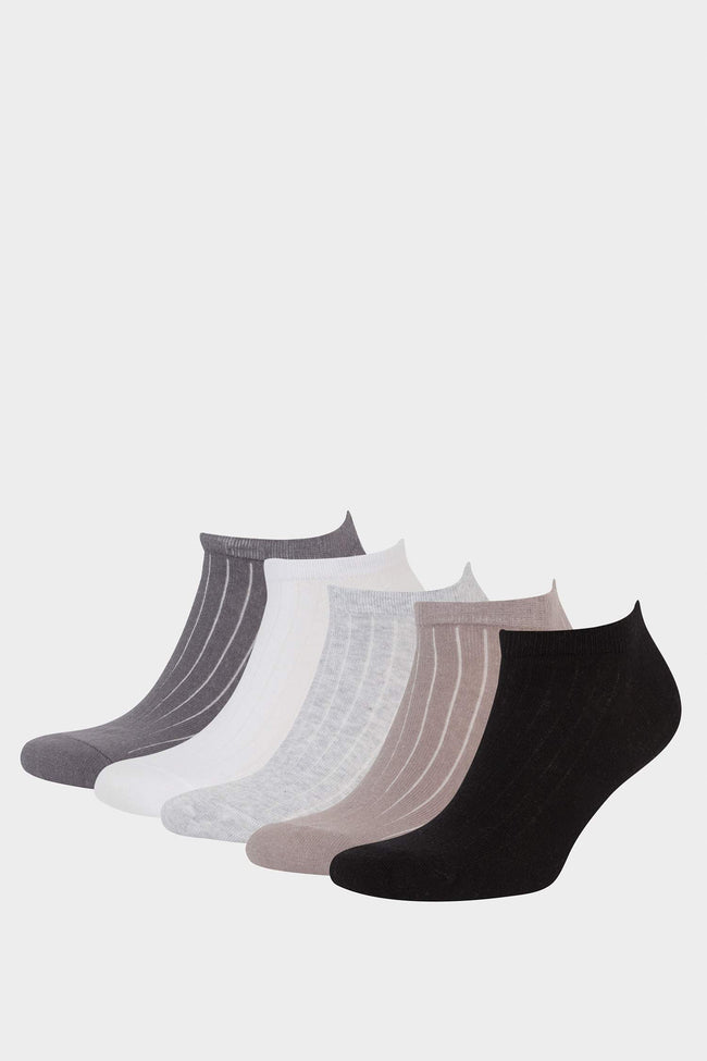 Men 5-Pack Cotton Ankle Socks Hover Image
