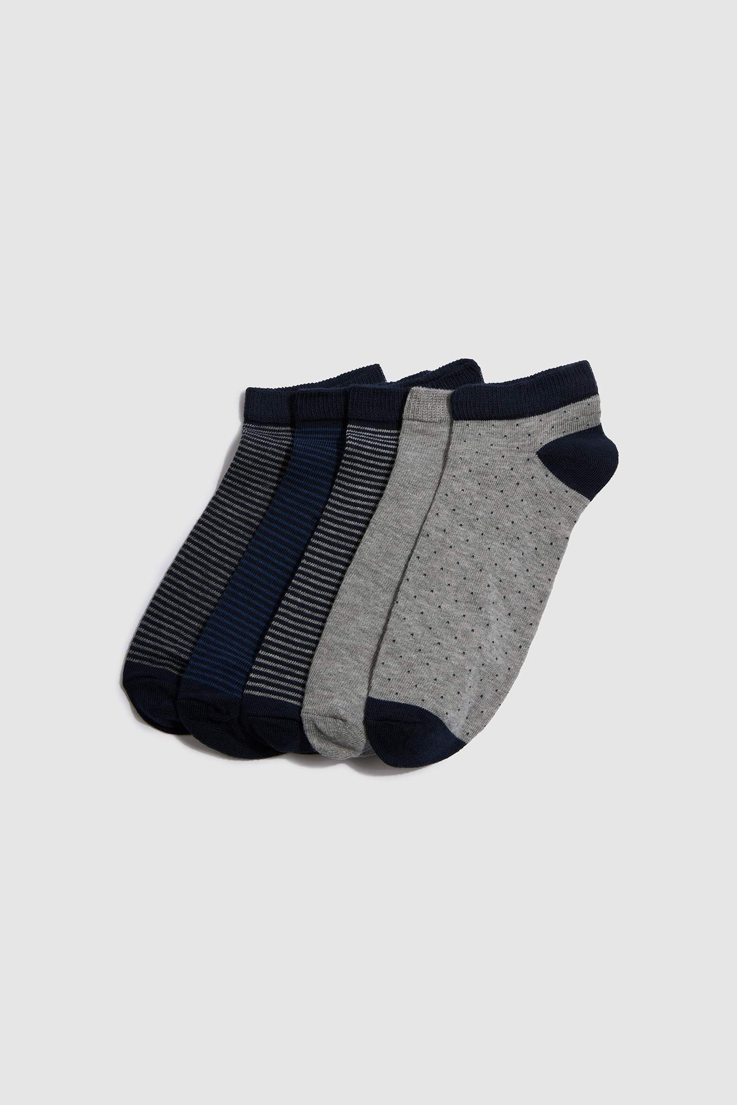 Men 5-Pack Cotton Ankle Socks