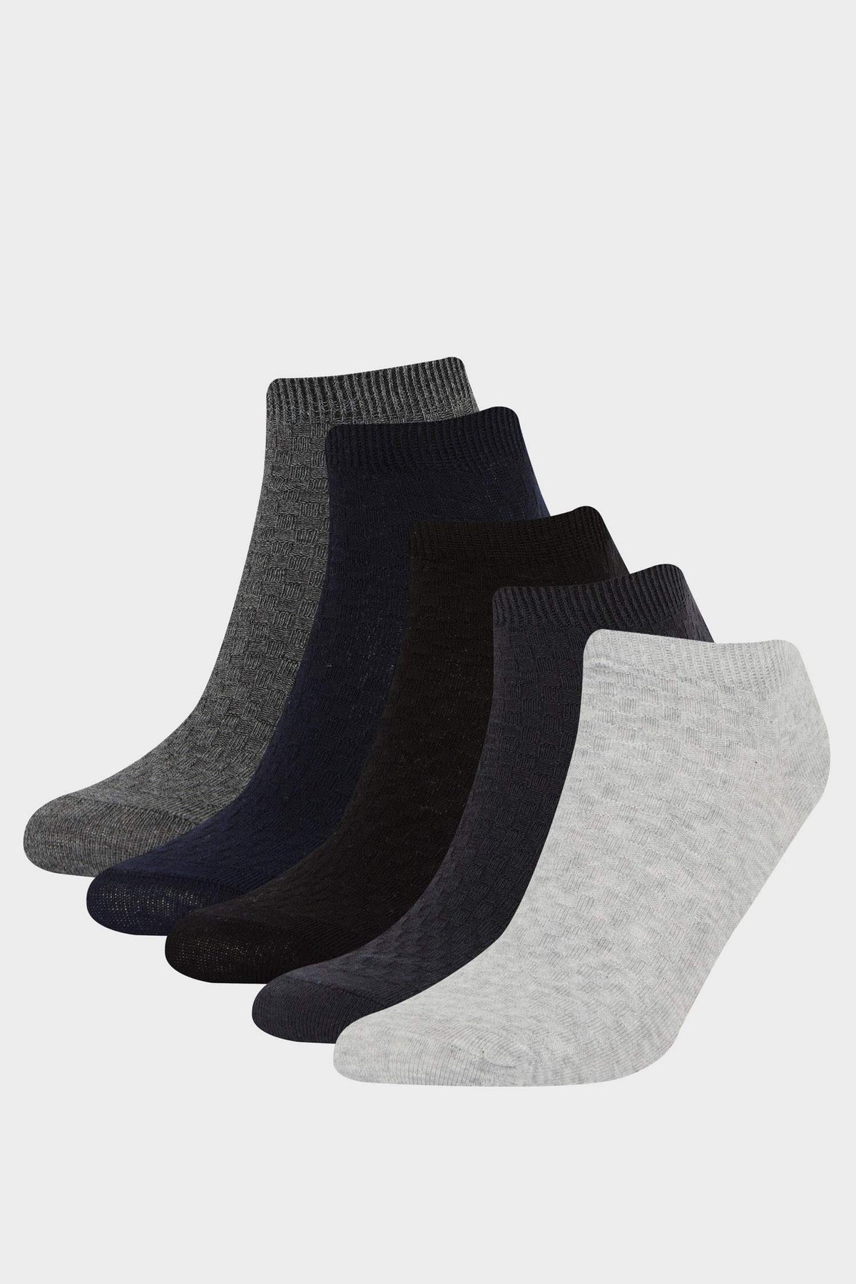 Men 5-Pack Cotton Ankle Socks