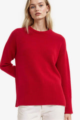 Oversize Loose Fit Crew Neck Knit Sweater