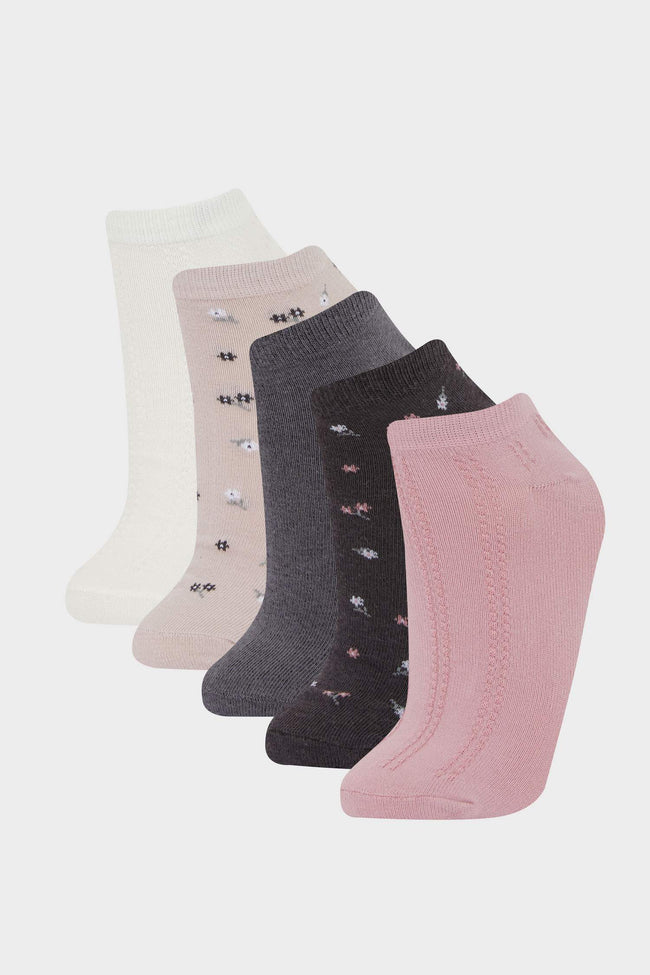 Women 5-Pack Cotton Ankle Socks Hover Image