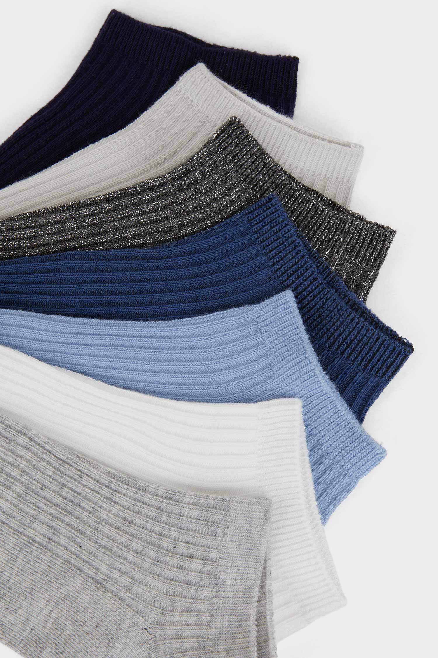 Women's Comfortable Elasticated 7-Pack Cotton Ankle Socks