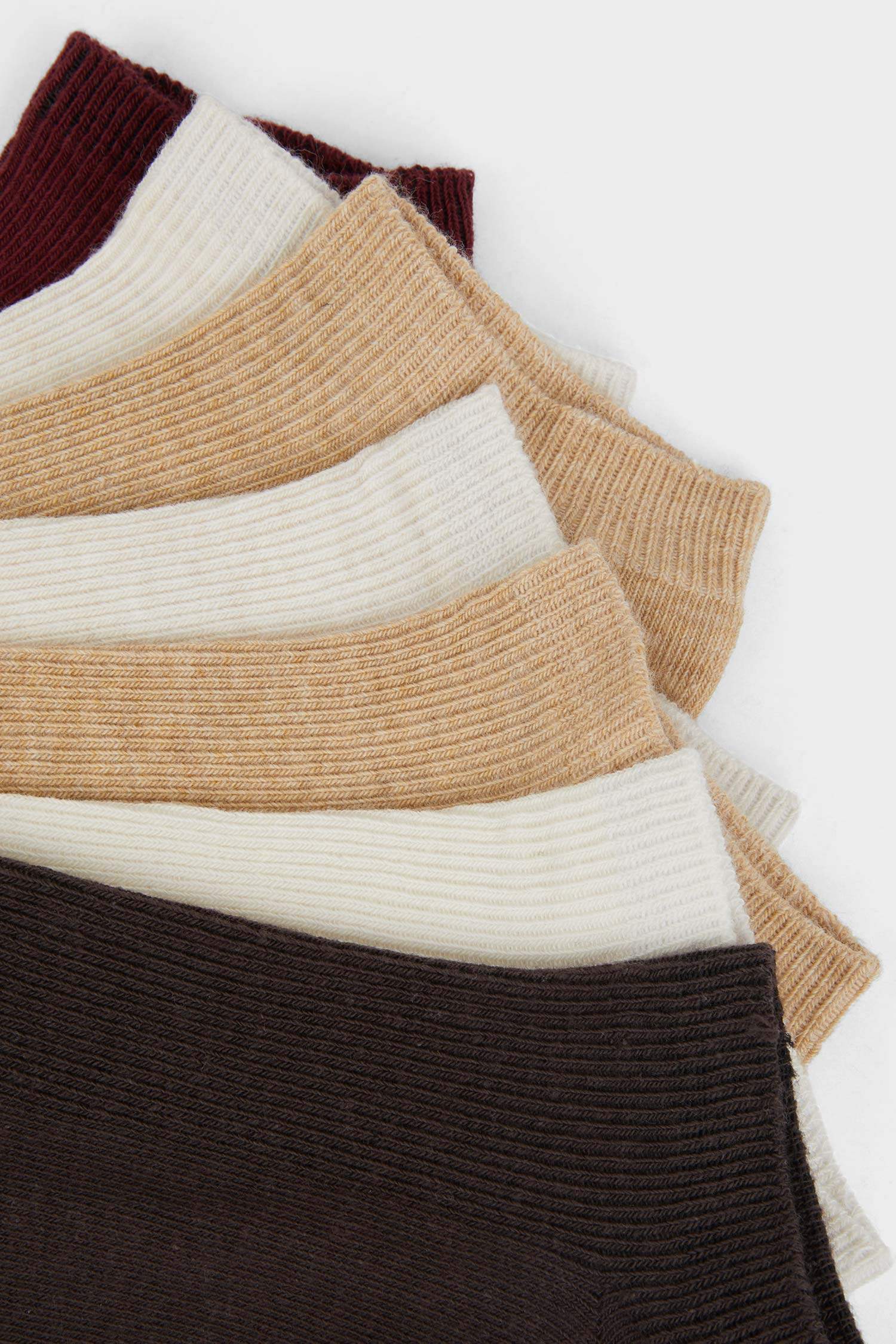 Women Comfortable Elastic 7-Pack Cotton Ankle Socks