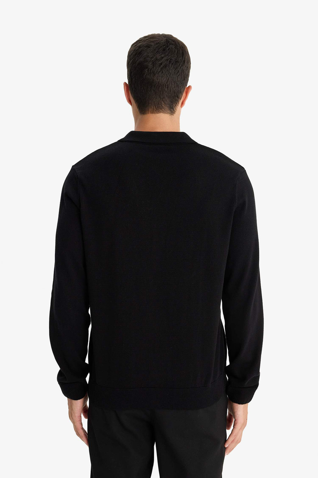 100% Cotton Standard Fit Polo Collar Knitwear Cardigan