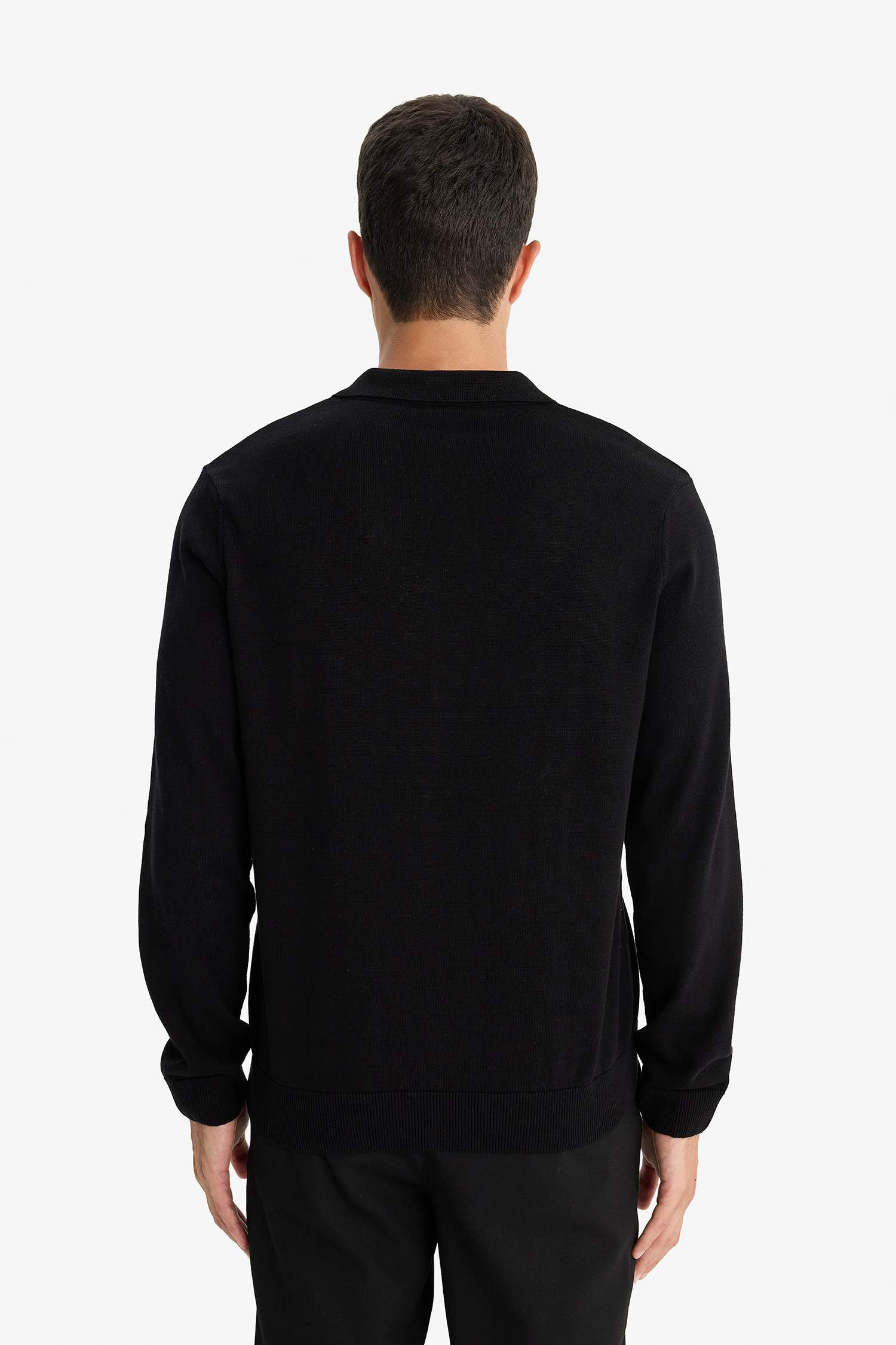 100% Cotton Standard Fit Polo Collar Knitwear Cardigan