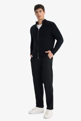 Standard Fit Half Turtleneck Knitwear Cardigan