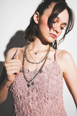 Slim Fit Slim Cut V Neck Lace Strappy Tank Top