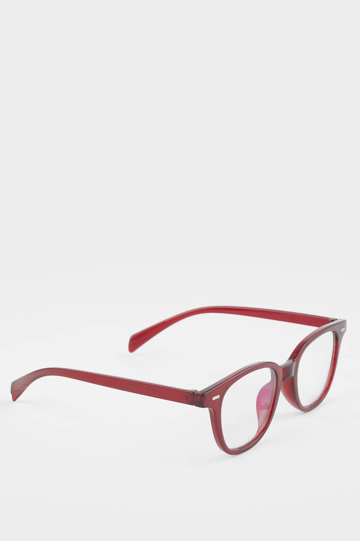 Unisex Blue Lens Brown-Framed Reading Glasses