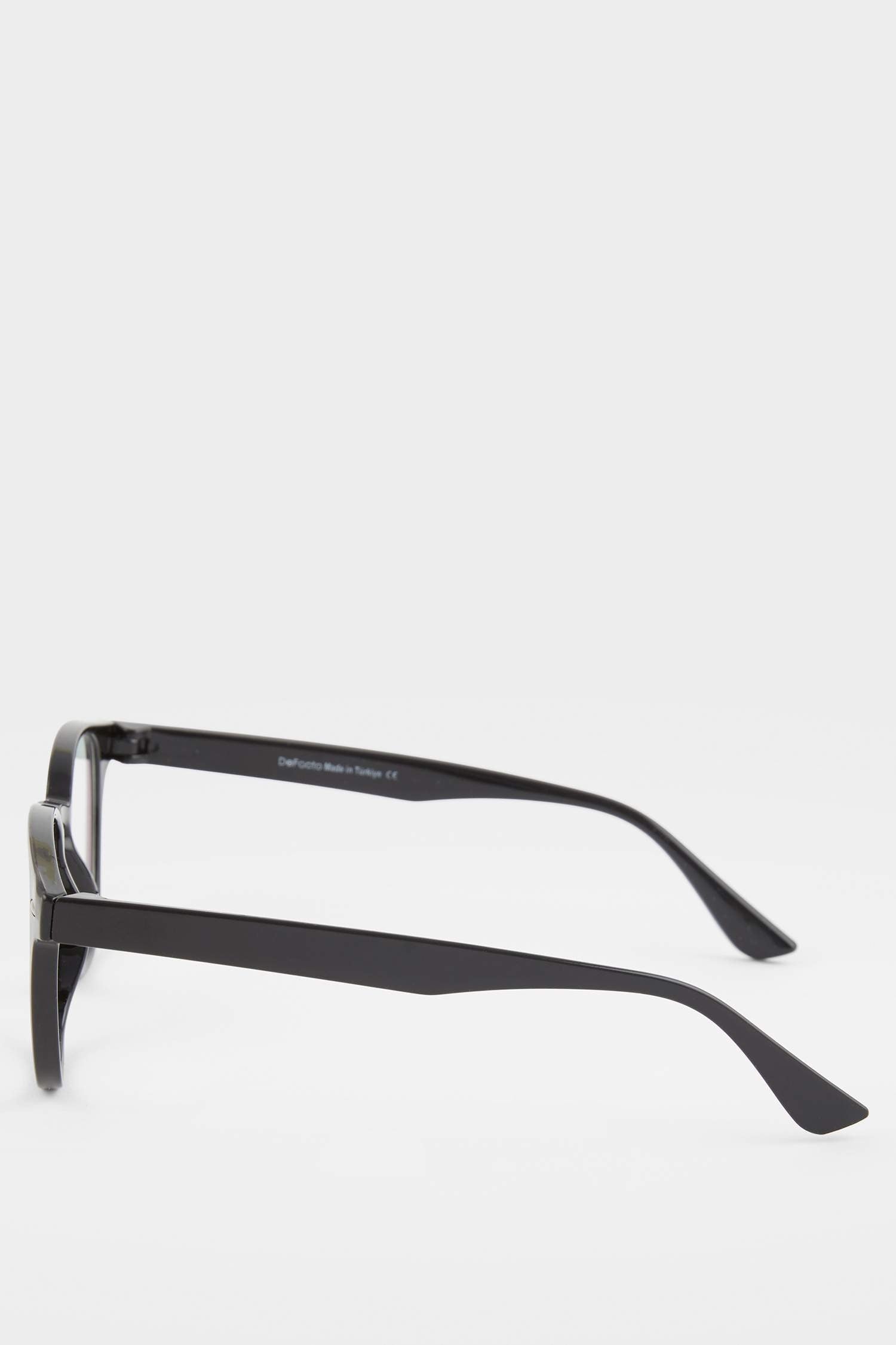 Unisex Blue Lens Black Frame Reading Glasses