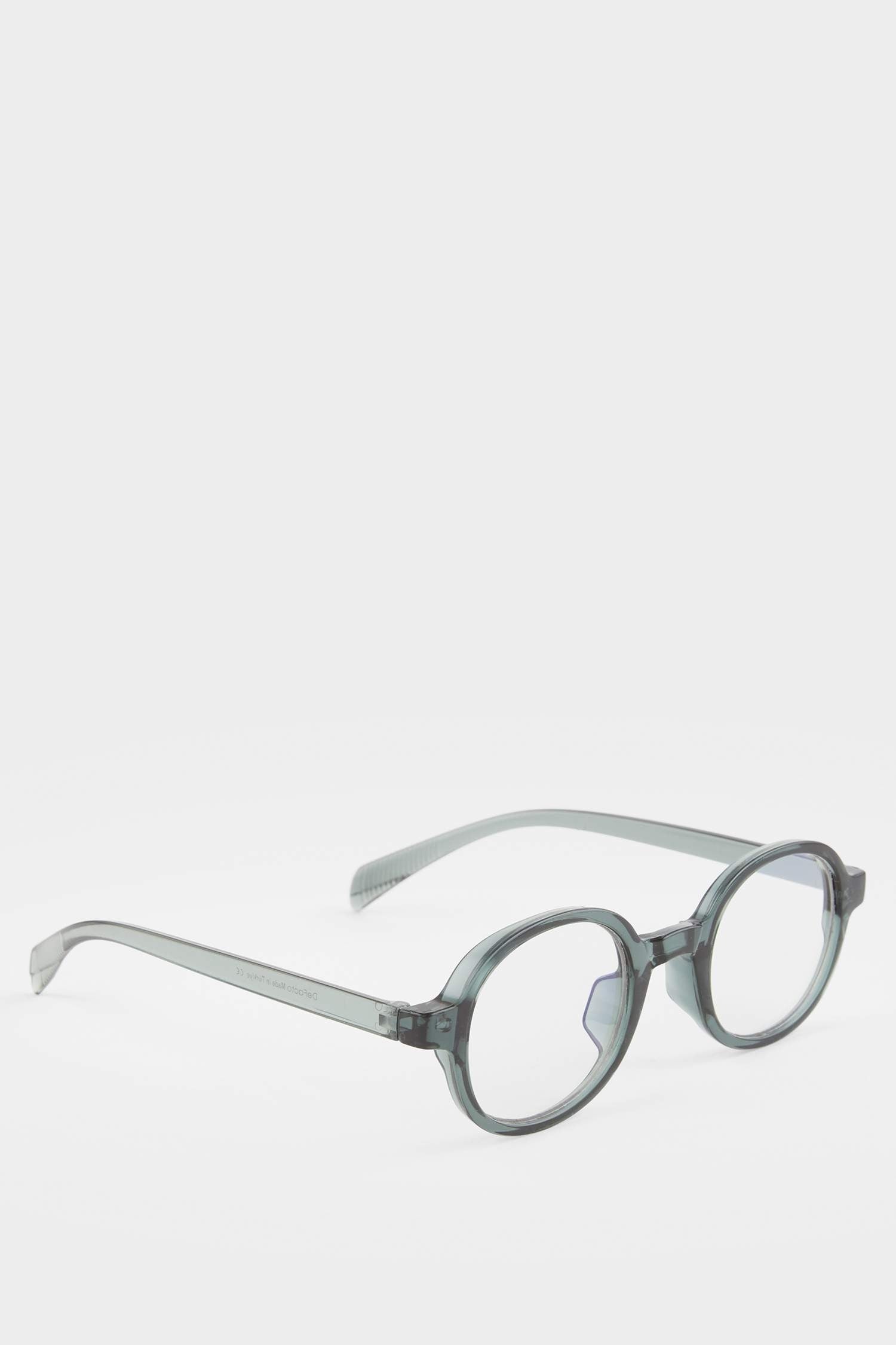 Unisex Blue Lens Green Framed Reading Glasses