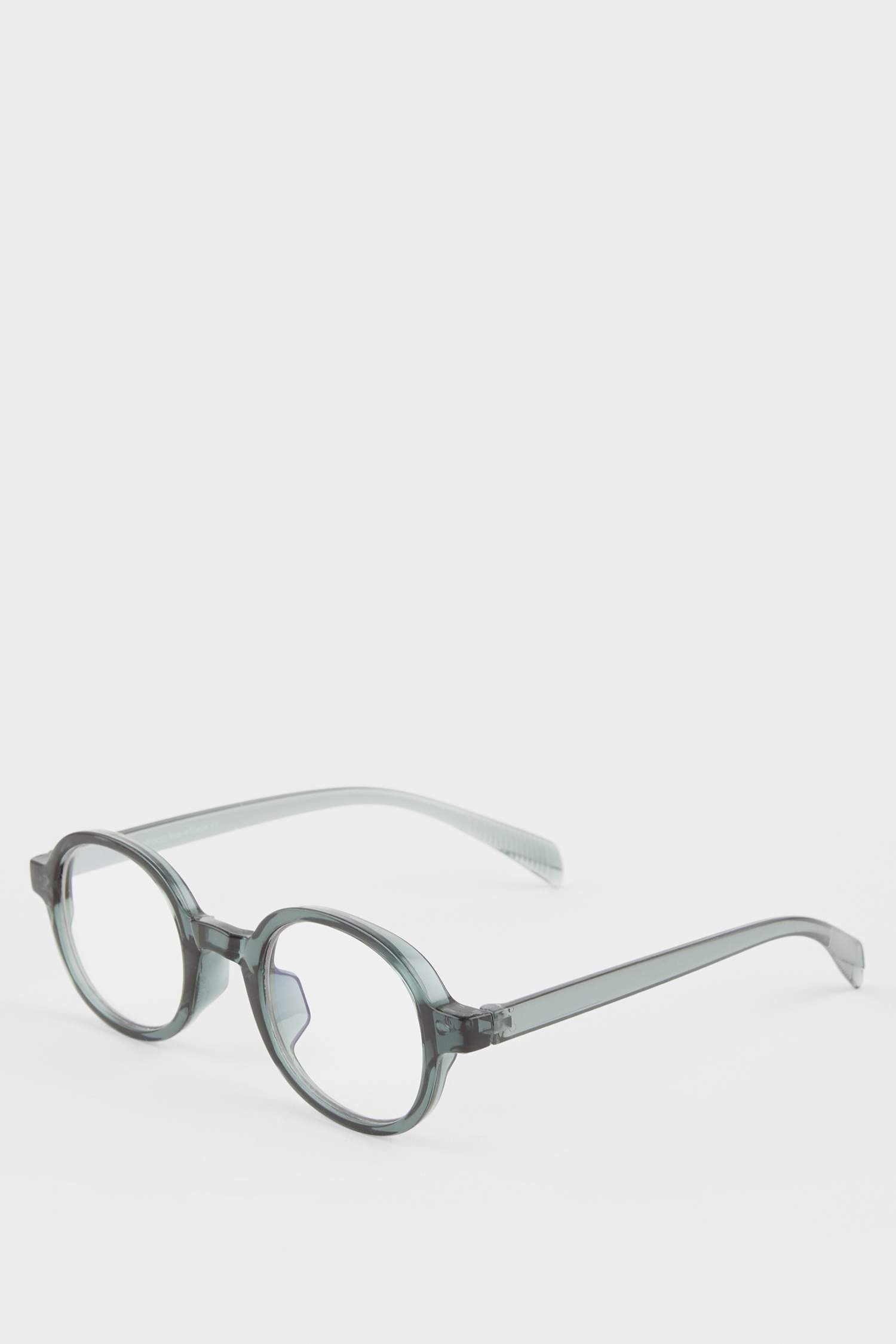 Unisex Blue Lens Green Framed Reading Glasses