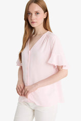 Regular Fit V-Neck Short Sleeve Shirt