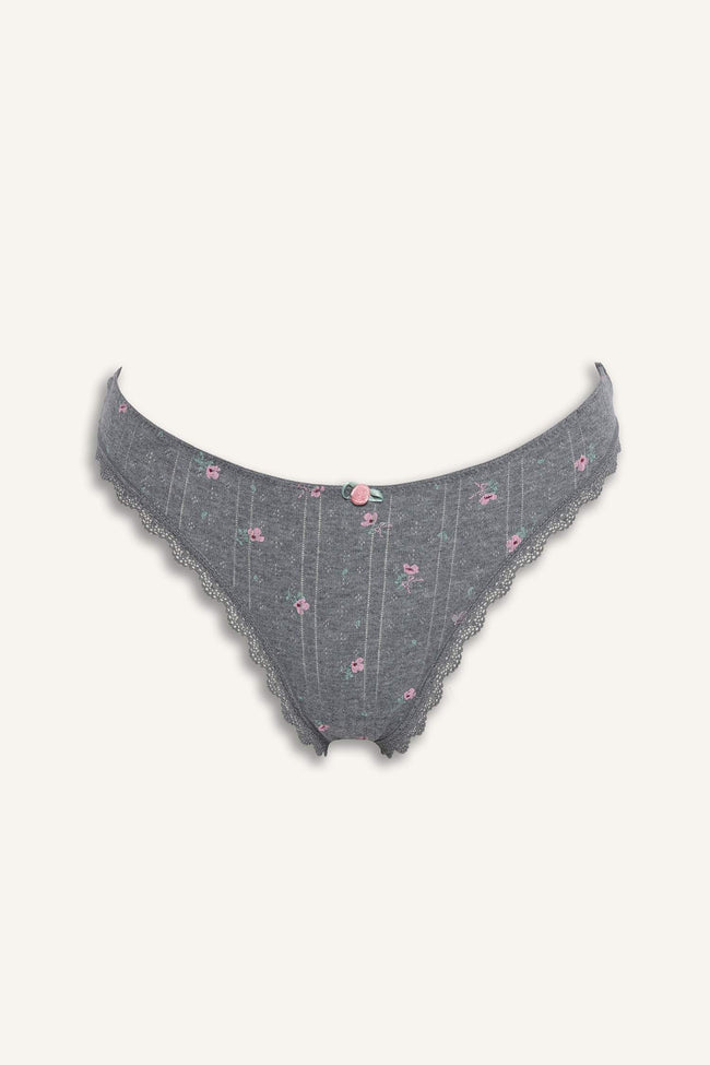 Brazilian Panties With Floral Lace Details Hover Image
