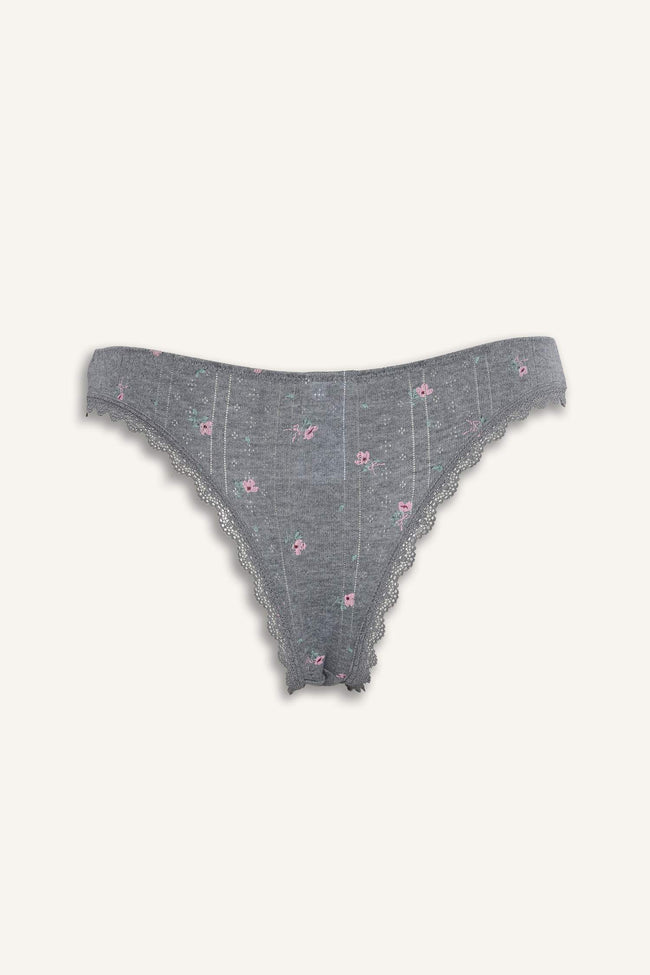 Brazilian Panties With Floral Lace Details Main Image